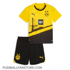Borussia Dortmund Replik Heimtrikot Kinder 2023-24 Kurzarm (+ Kurze Hosen)